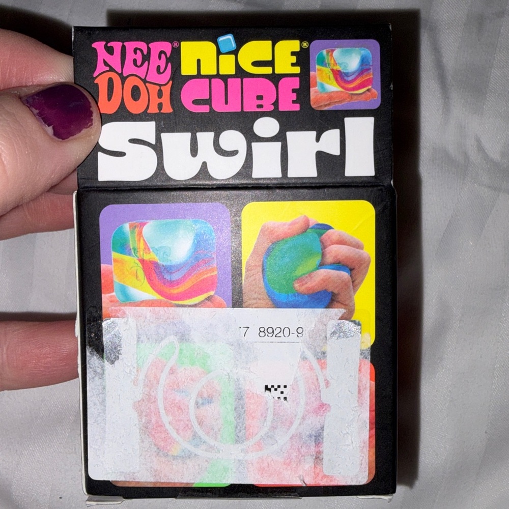 Trendy Brand New NeeDoh Swirl Super Solid Squish - Orange & Pink🔥 - Picture 5 of 6